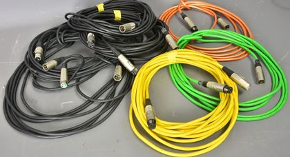 various-16 XLR leads, long, Genesis